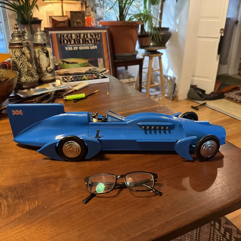 Schylling- Sir Malcolm Campbell's Bluebird 1933 World Record Speed Car 20" Foto 4 de 4