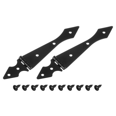 2 Stück Strap-Scharniere, 5,7 Zoll Schuppentür-Scharniere Schwere Tee-Scharnier