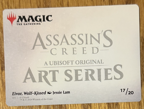 MTG Assassin's Creed Art Card, Eivor, Wolf-Kissed 17/20 - Picture 2 of 2