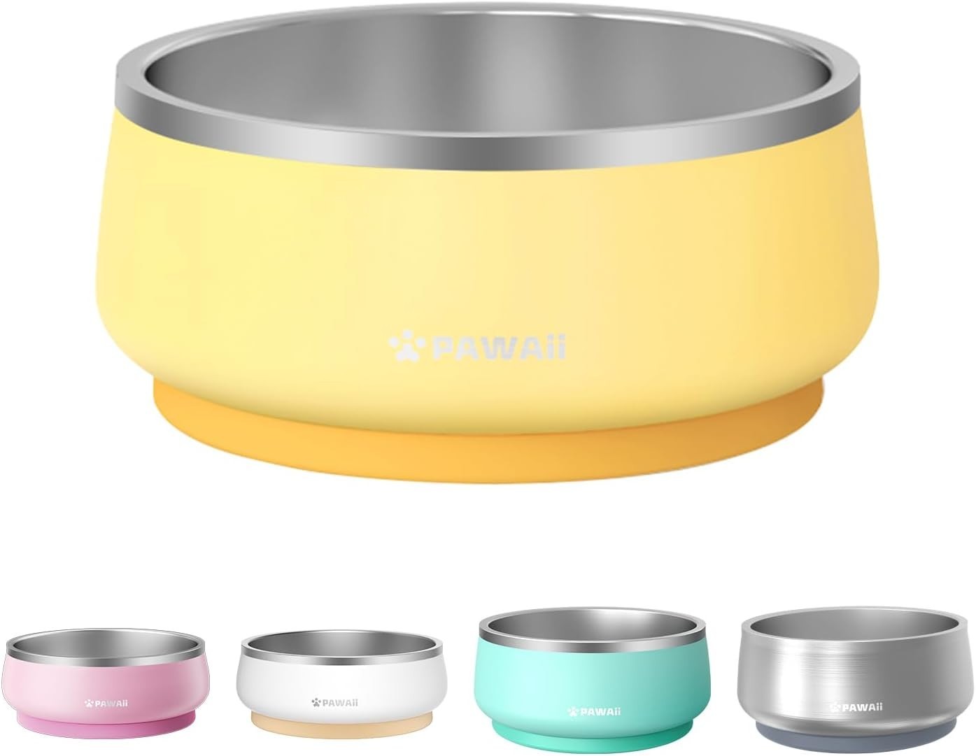 And Water Bowl With Non - Slip Rubber Base(34oz)