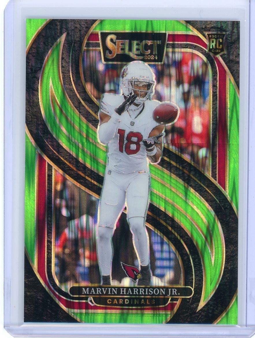 2024 Panini Select Premier Level Marvin Harrison Jr. #115 Green Shock 419/499