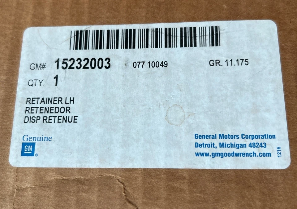 CUBIERTA PLACA UMBRAL PUERTA INTERIOR LADO CONDUCTOR DELANTERO IZQUIERDO CADILLAC XLR ORIGINAL GM04-06 Foto 2 de 4