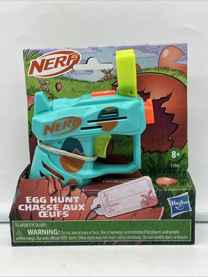 NEW Nerf Easter Egg Hunt Blaster + 2 Nerf Darts Hasbro Ages 8+ - FREE SHIPPING