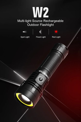 Lumintop W2 2-in-1 600 Lumen Outdoor Torch & COB LED USB-C Rechargeable - Picture 5 of 10