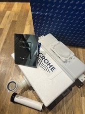 GROHE 38422000 Concealed Cistern. 37489 inlet Pipe. Chrome Even dual Flush Plate