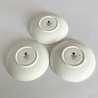 Set of 3 Wedgwood Amherst China Platinum Trim Leigh Shape Footed Cups & Saucers — photo 10