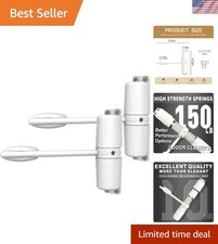 Easy Install Automatic Door Closers - Zinc, 2pcs, Ideal for Pets and Security
