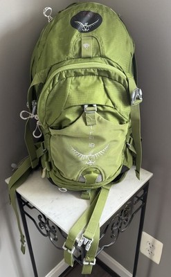Osprey Women s MIRA 18 Hydration PACK Avocado Green SHOVE IT Front POCKET   