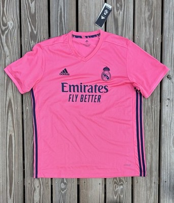 2020/2021 Real Madrid Away Jersey Men's Size XL Adidas Pink NEW