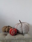 Handmade fabric pumpkin bundle trio whimsy autumn decoration decor home cottage