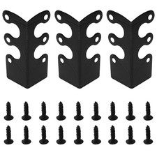 12PCS Corner Protectors with Metal Edging for Furniture Legs and Corners