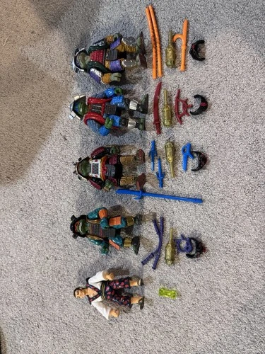 Playmates TMNT Vintage Toys Teenage Mutant Ninja Turtles 3 Movie Set With Masks