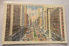 Unused Linen Postcard NEW YORK CITY  Park Avenue North from 46th Street SL9 