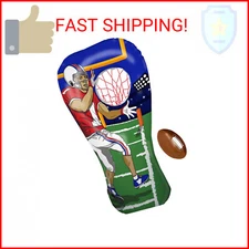 Island Genius Inflatable Football Target Toss Toy and Game for Boys Ages 8-12, 6