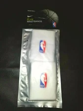 Brand New Nike White Elite NBA Sweat Wristbands