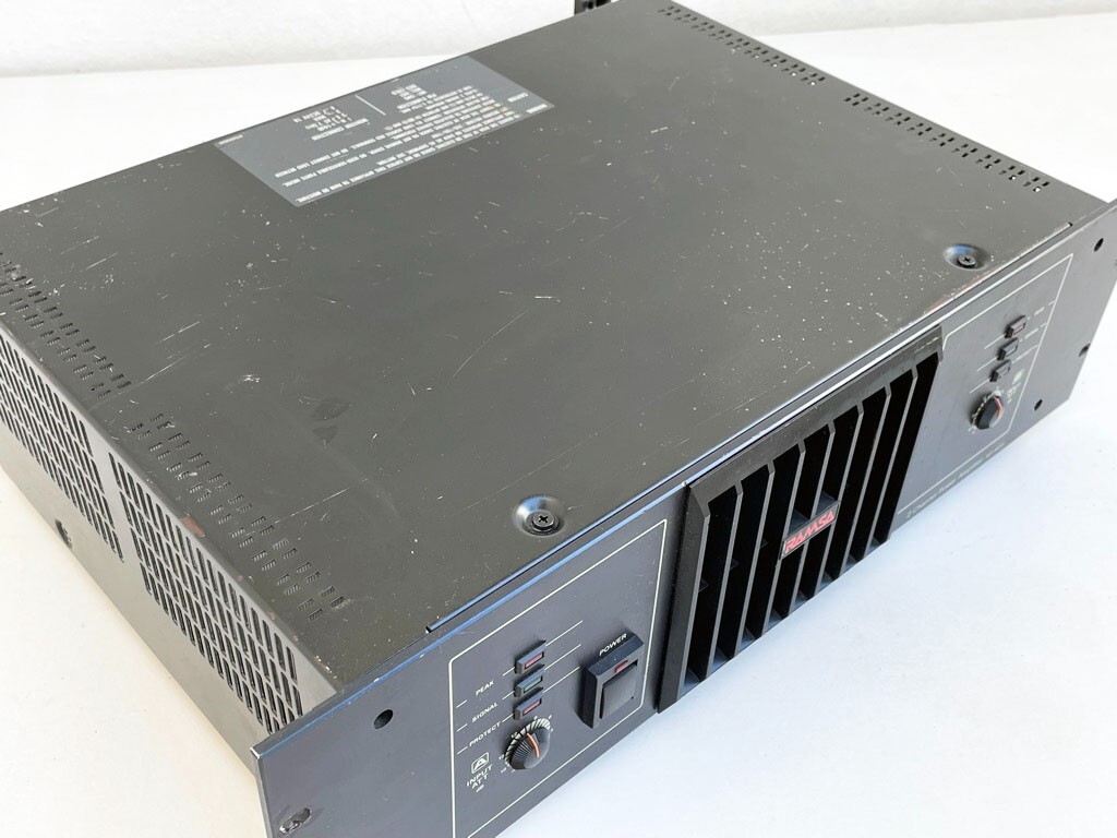 アンプ Ramsa WP-9220 RAMSA WP-9220 ラムサ 2チャンネル パワーアンプ 通電OK 動作未確認