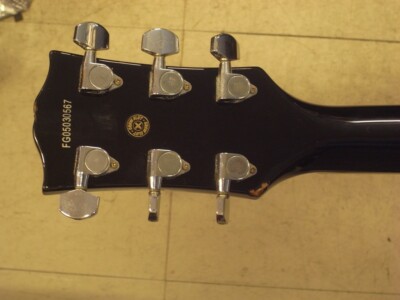 Burny] RLC-55JS Black John Sykes Les Paul Custom 3.4kg Used