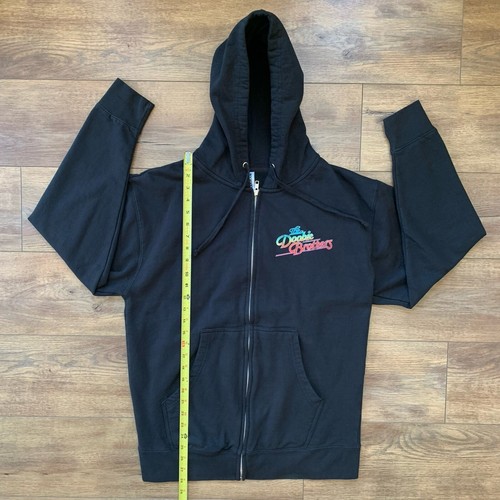 2023 The Doobie Brothers Erwachsene Large schwarz Reißverschluss Fleece gefüttert Hoodie Sweatshirt - Bild 7 von 16