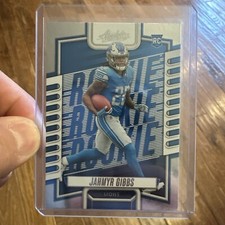 Jahmyr Gibbs 2023 Absolute Blue Rookie Card RC #108 Detroit Lions