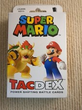 Brand New & Sealed Super Mario TacDex Power Shifting Battle Playing Card Game