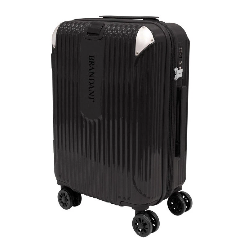 Trolley Valigia Bagaglio Mano BRANDANI Rigido Ruote 57 x 38 x 26 cm Espandibile, fotografia 4 di 5