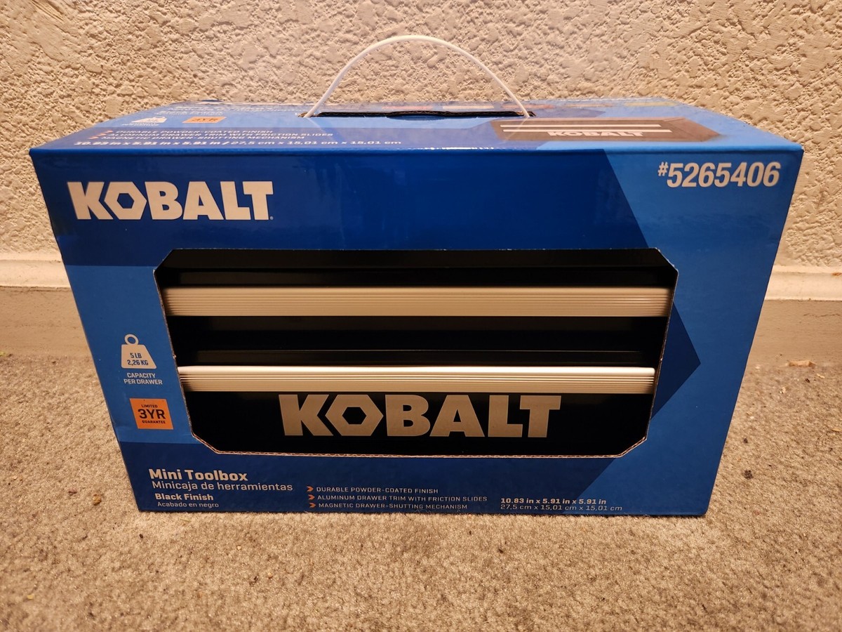 Kobalt Black Mini Steel Tool Box 25th Anniversary Edition 5265406