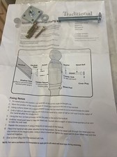 2 packs £ 10.50 Stair Handrail to Newel Post Fixing Kit - New