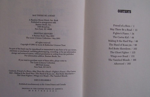 May There Be A Road by Louis L'Amour Leatherette (2001) Very Good Condition - Picture 3 of 5