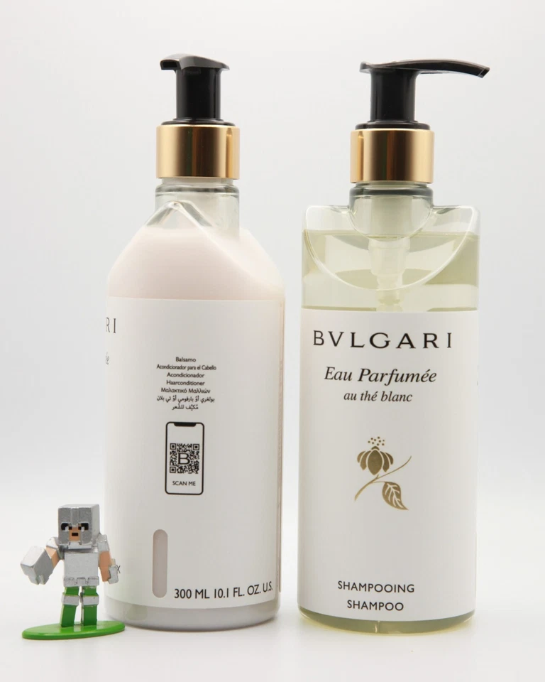 BVLGARI Eau Parfumée Au thé Blanc Juego de Champú, Acondicionador de Cabello, 2 piezas Foto 3 de 4