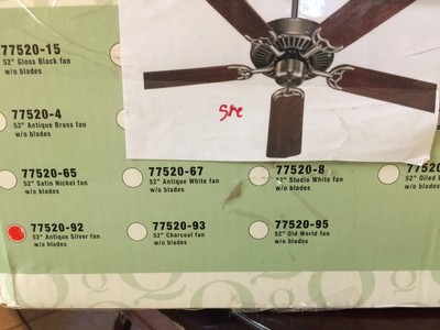 Quorum Capri 1 52 Ceiling Fan Antique Silver Ebay