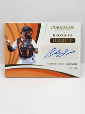 2018 Panini Immaculate Debut Signatures /99 Chance Sisco #RDS-CS Rookie Auto RC