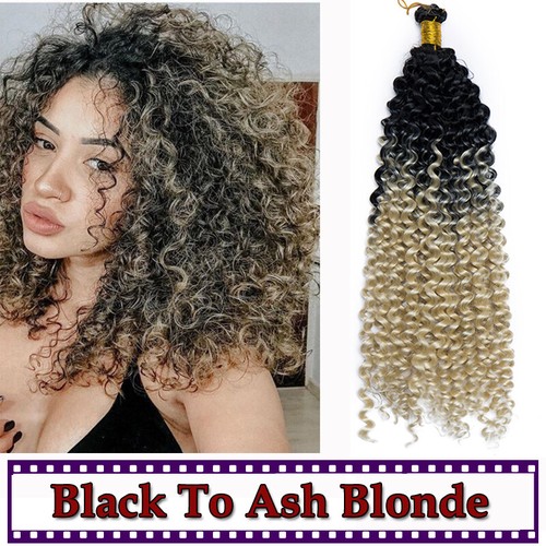 100% Real Natural Water Wave Crochet Braids Deep Curly as Human Hair Extensions - Picture 36 of 45