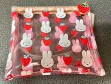 Used Miffy Strawberry Clear Pouch