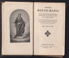 Antiguo libro de la Virgen libro religión católica