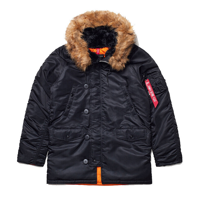 ジャケット・アウター US MILITARY N3-B FLIGHT JACKET Men's Military N3-B Flight Jacket Parka Cold Weather Cotton