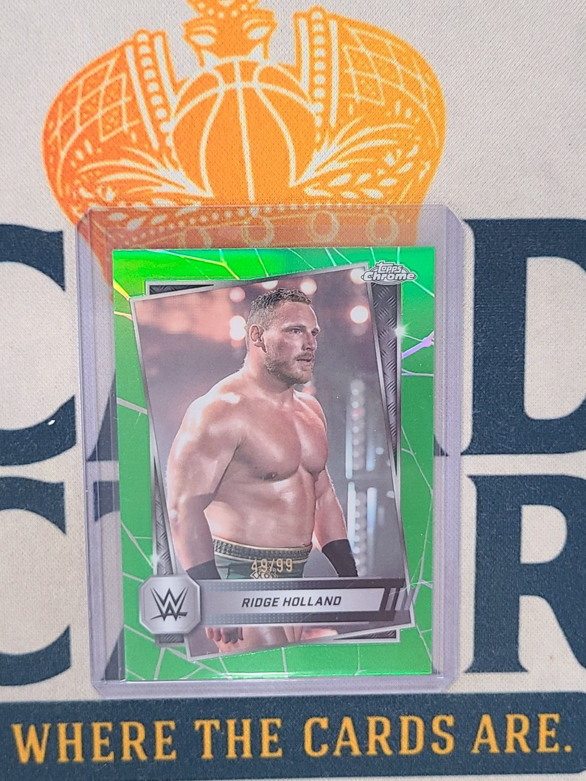 2025 Topps Chrome WWE RIDGE HOLLAND Green Refractor /99