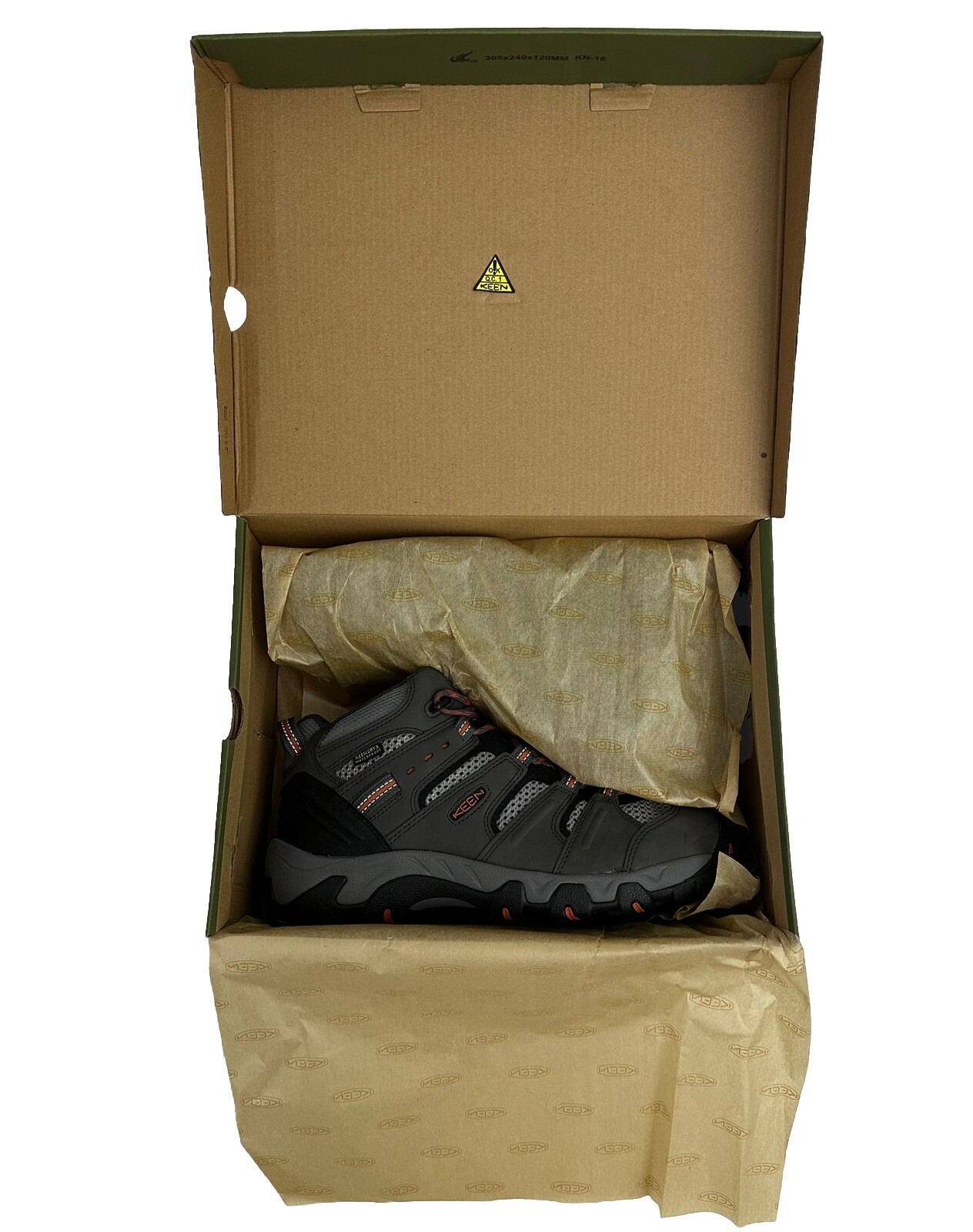 KEEN Stivali da trekking uomo Koven Mid impermeabili in pelle magnete mattone cotto TG 14NW