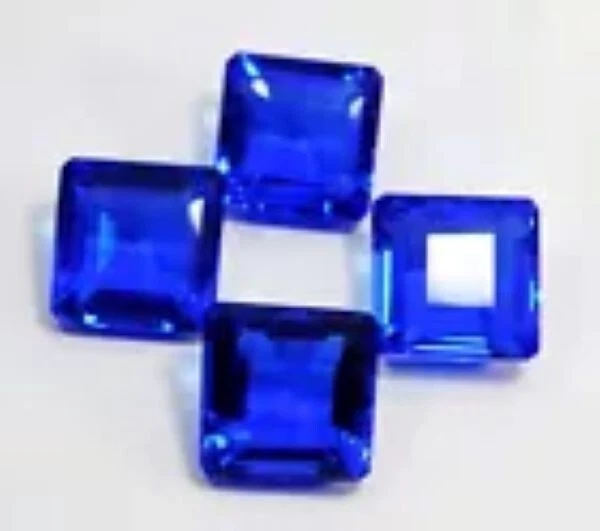 305.CT Radiante CT NATURAL AZUL TANZANIA TANZANITA PIEDRAS PRECIOSAS SUELTAS CERTIFICADAS 'Lote Foto 3 de 4