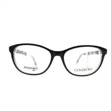 Cover Girl CG0458 003 Eyeglasses Frames Black Blue Round Full Rim 55-16 140 mm