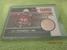 2005 TOPPS FABRIC OF THE FUTURE J.J. ARRINGTON CARDINALS  JERSEY CARD FF-JJA