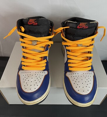 Air Jordan 1 High Union Storm Blue CUSTOM Size 9.5 PLEASE Air Jordan 1 High Union Storm Blue CUSTOM Size 9.5 PLEASE