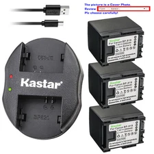 Kastar Battery Dual Charger for Canon BP-819 BP819 Battery Canon CG-800 Charger