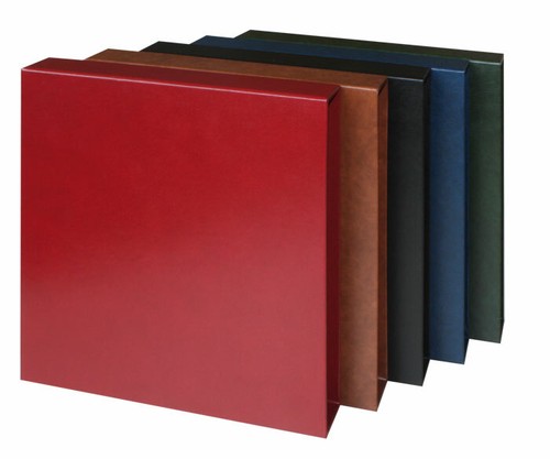 LINDNER 1103K-S Schwarz Postkartenalbum 20 Hüllen 2 Taschen Für Postkarten - Picture 7 of 8
