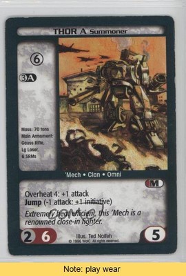1996-98 Battletech CCG Thor A Summoner READ 2s8
