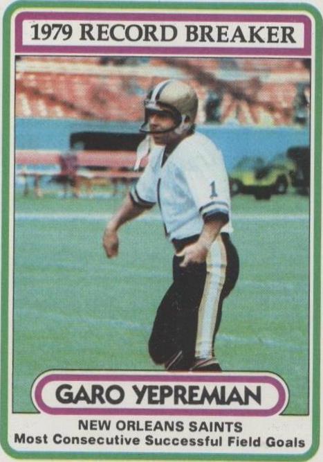 1980 Topps Garo Yepremian #6 - 1 of 2