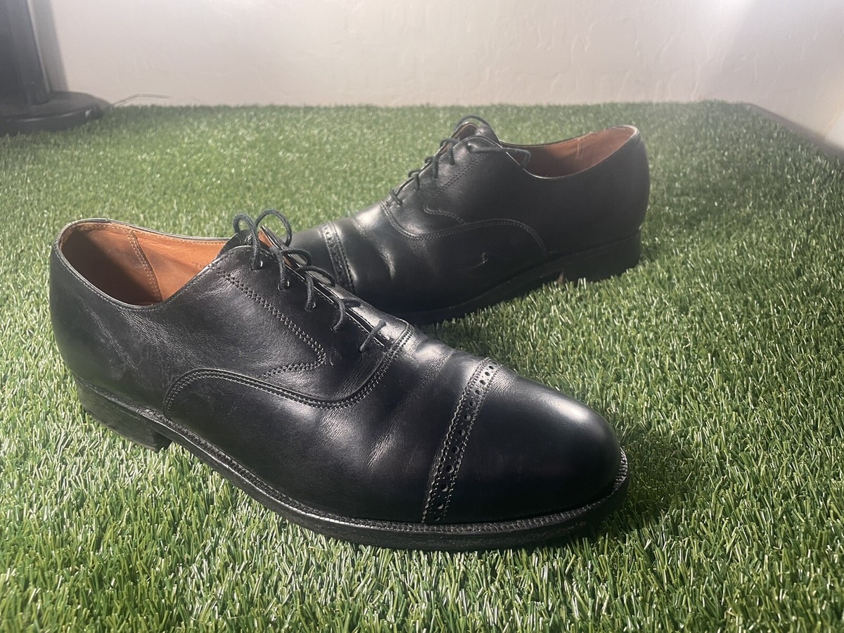 Brooks Brothers Peal & Co black leather Oxford mens shoes - size 7.5 Crockett & Jones x Peal & Co x Brooks Brothers Cap Toe Black  main image 3