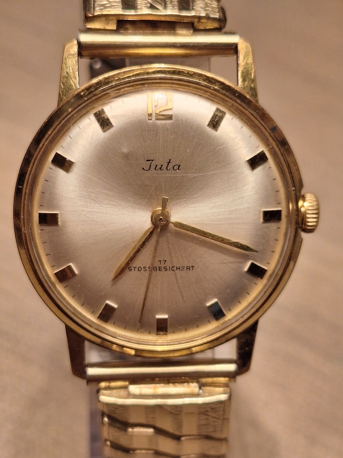 Vintage Juta Herrenuhr Mechanische 17 Jewels