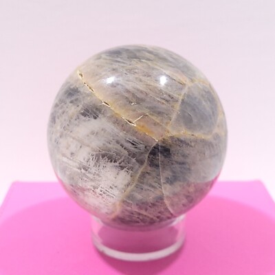 3.25'' around, 1 pound Peach Moonstone Sphere
