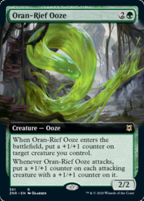 Oran-Rief Ooze - Foil - Extended Art NM, English MTG Zendikar Rising