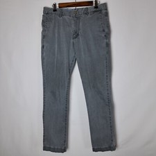 Tommy Bahama Boracay Pants Mens 33x31 Gray Chino Cotton Tencel Spandex Holes